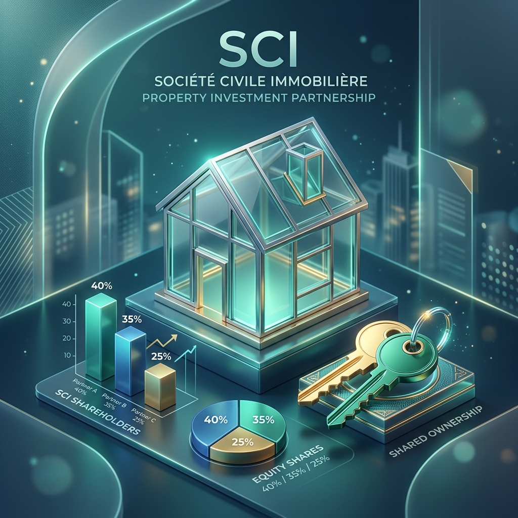 Quotes-parts et associés SCI - Illustration conceptuelle